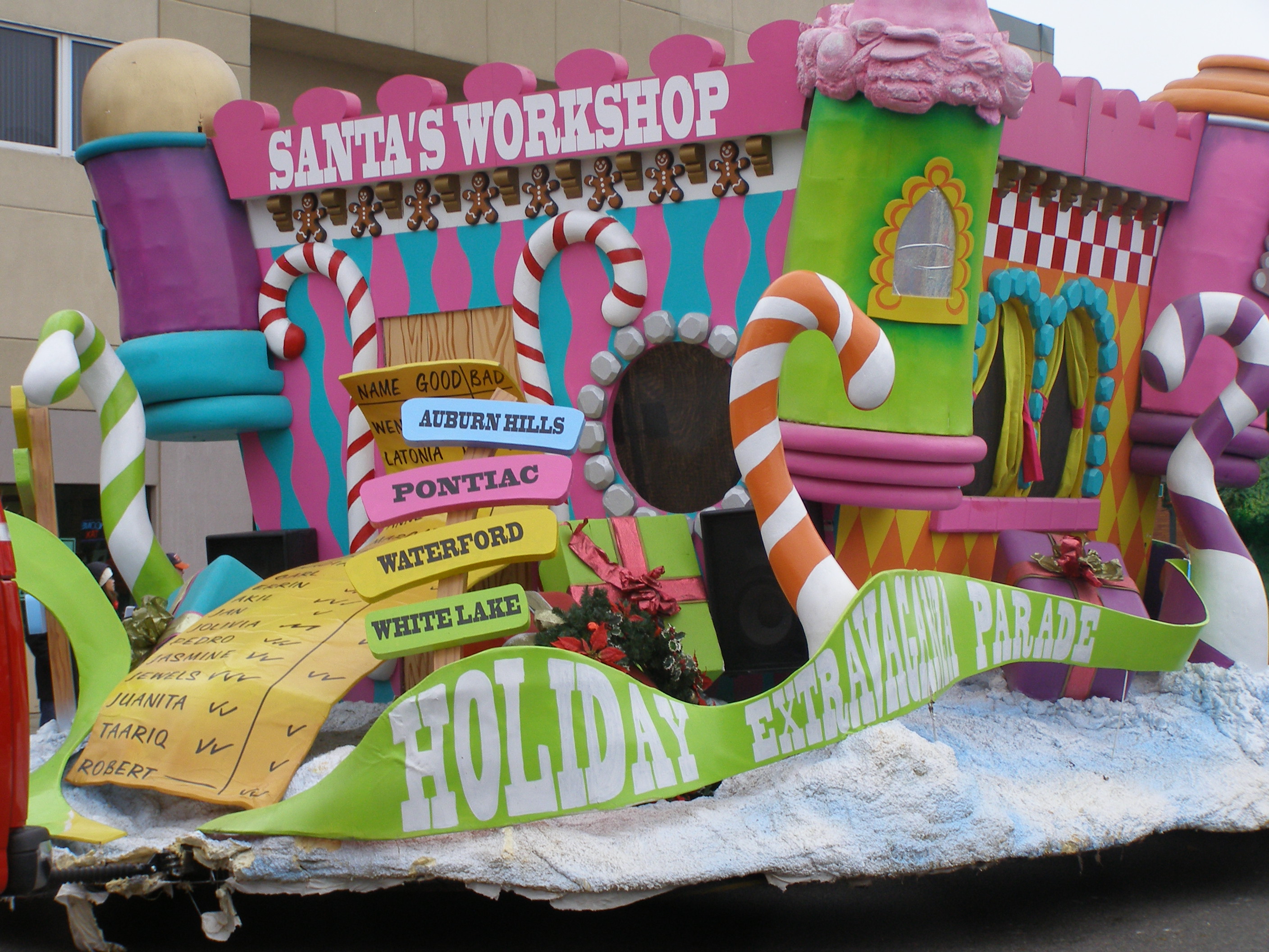 Santas workshop parade float